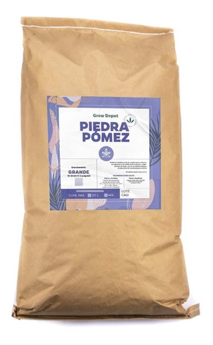 Piedra Pómez, Tepojal, Pumita- 40l (12kg) Sustrato Cactus