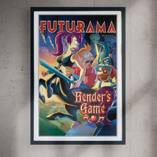 Cuadro 60x40 Series - Futurama - Poster Retro