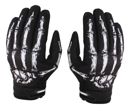 Guantes De Bicicleta Con Patrón De Huella De Talla M