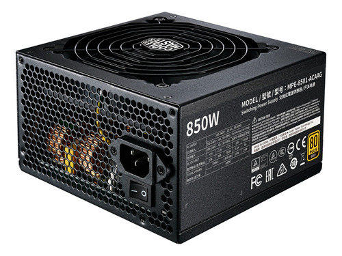 Fuente Pc Cooler Master Mwe Gold 850 V2 850w Mpe-8501-acaag Color Negro