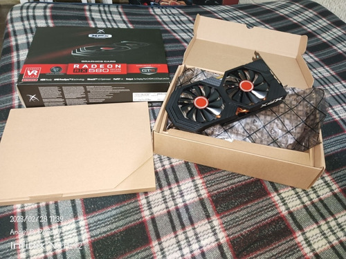 Imagen 3 de 4 de Tarjeta Ati Rx 580 8 Gb Marca Xfx Black Oc