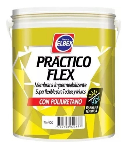 Práctico Flex Elbex Poliuretánica Exelente Calidad 4 Lts 