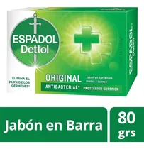 Comprar Espadol Dettol Original Antibacterial Jabón De Tocador X 80g