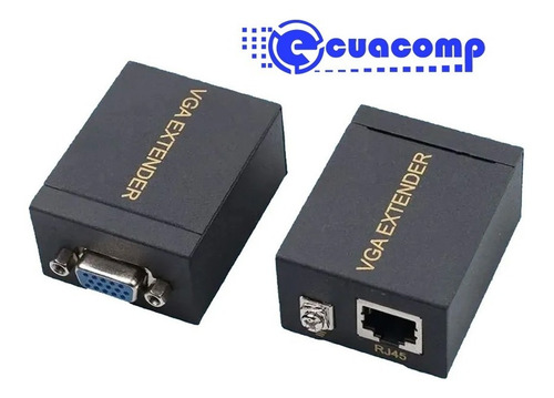 Imagen 2 de 5 de Extensión Vga Hasta 60mts Con Cable De Red Utp Rj45 Cat5e /6