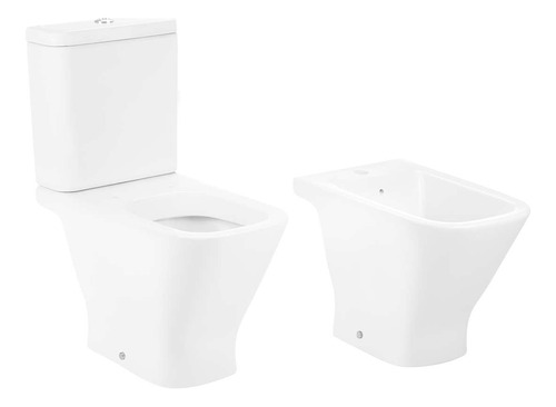 Juego Inodoro Baño Deposito Y Bidet Gap Roca