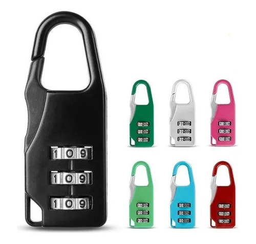 Candado Con Combinacion  Numerica Valijas Lockers Mochilas