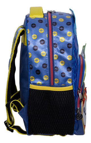 Mochila Pokemon Amigos Ruz Kinder Con Ruedas Azul Liso