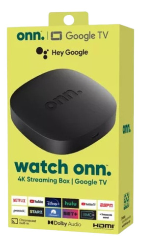 Onn Uhd Streaming 4k 2 Gb Ram Google Tv 2023 Color Negro Tip