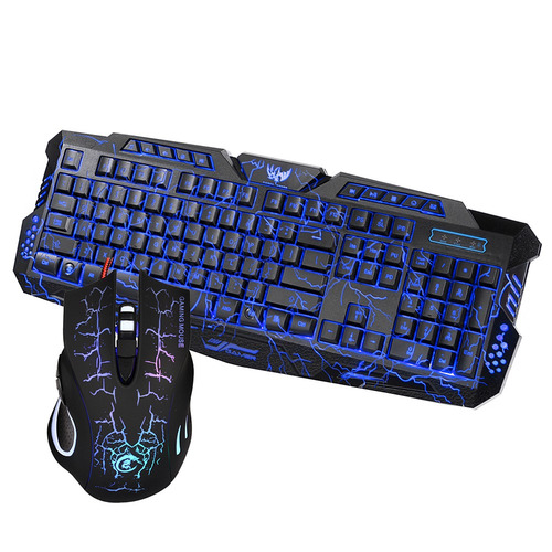 Cor Teclado Mouse Combo Colorido Ajustvel Ledj10
