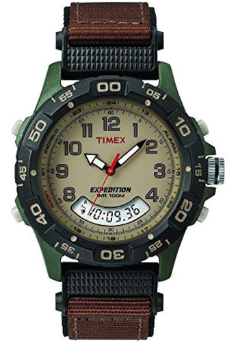 Timex Expedition Resin Combo Clásico Analógico Verde / Negro