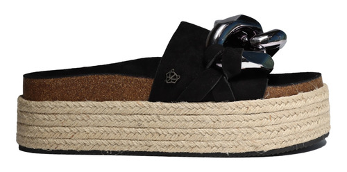 Sandalias Plataforma Negra  1525101