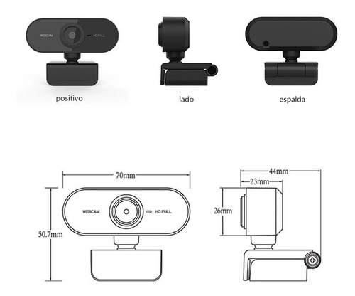 Cámara Web Full Hd 1080p Usb Con Micrófono
