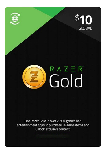Tarjeta Razer Gold Gift Card 10 Usd - Entrega Digital