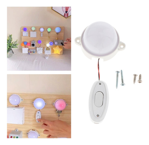 Luz Led Montessori Busy Board Material Para Niños Pequeños