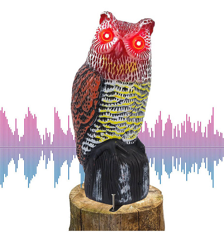 Señuelo Realista Búho Pájaro Paloma Cuervo Espantapájaros