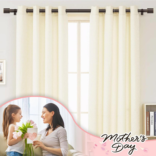 Barras De Cortina Para Ventanas De 122 A 213 Cm, Ajustable D