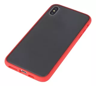 Funda Case Para iPhone XS Max Peach Garden Rojo Antishock