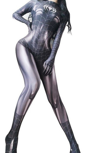 Spiderman Mono Mujer Halloween Cosplay Rojo Azul Disfraz