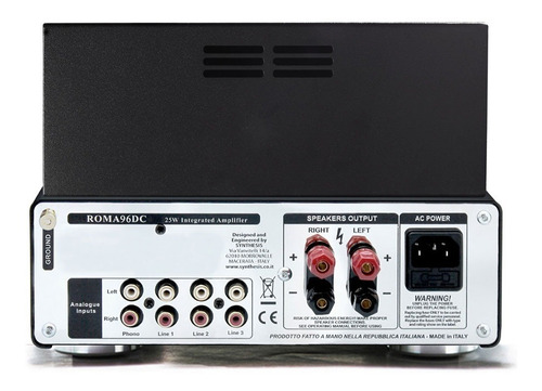 Imagen 3 de 6 de Amplificador Valvular Synthesis Roma 96dc 25w Clase A 220v