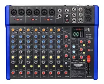 Comprar Consola Mixer Moon Mx8 Pro - 8 Canales 99 Efectos Mp3\u002Fusb\u002Fbt