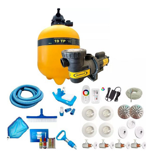 Kit Bomba 1cv E Filtro 92mil + Dispositivos Completo Em Abs