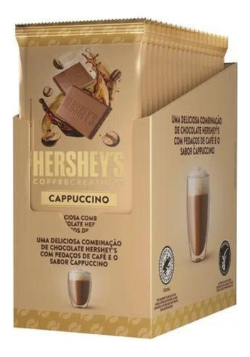 Chocolate Hersheys Café, Cappuccino Caixa Com 12 Barras 85g