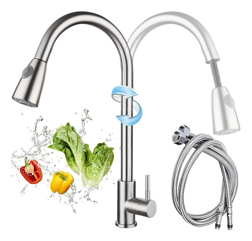 Mezcladora Para Fregadero Flexible Llave Cocina Puede Sacar