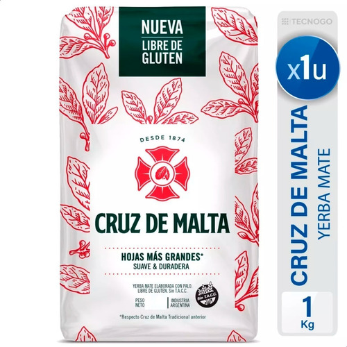 Yerba Mate Cruz Malta Suave Y Duradera - Mejor Precio