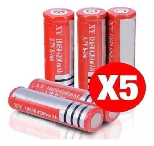 Pack 15 Baterías Recargables Modelo 18650 Linterna Led