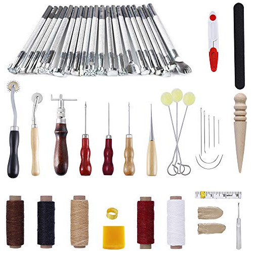 Leather Craft Tools Kit  33pcs Diy Leather Working Tool...