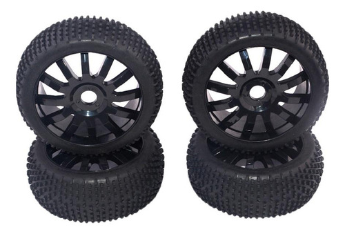 8 Piezas De Llanta De Rueda De Cubo De 17 Mm Y Neumáticos