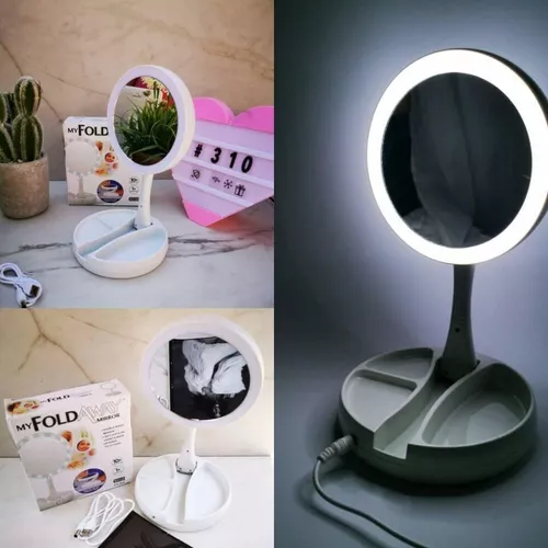 Espejo Con Luz Led Redondo Para Maquillaje Marca Elle : Precio Guatemala