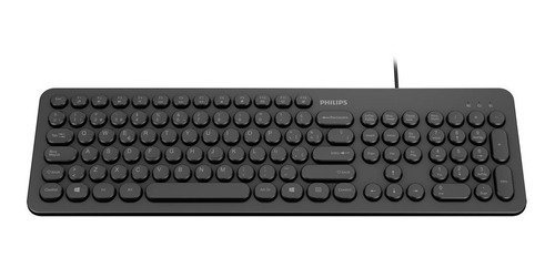 Imagen 5 de 9 de Teclado Philips K334 Cable Usb Español Ñ Teclas Redondas Pc
