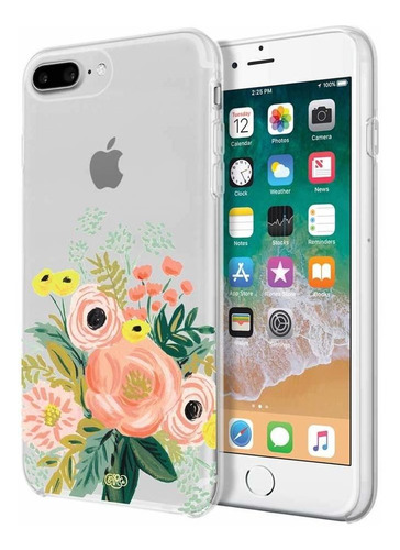 Protectora Para iPhone 8 Plus 7 6 Diseño Ramo Grafico Color