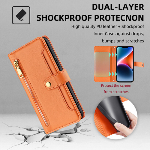 Funda De Cuero Para iPhone Carcasa De Bolsa Con 2 Correa