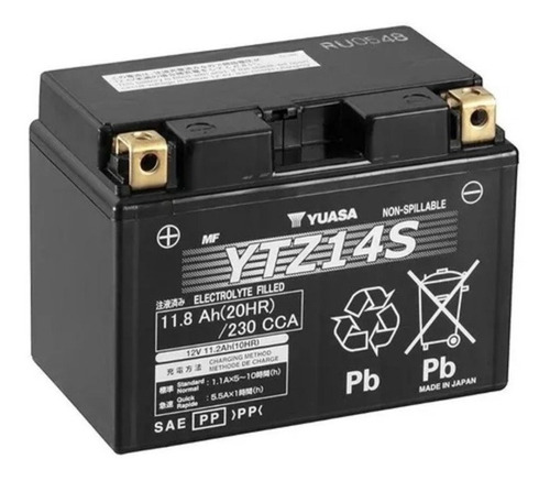 Batería Ytz14s Yuasa 12v 11,2ah Japon