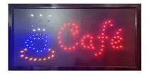 Comprar Letreros Led Luminosos Comerciales Textos Cafe 48x25