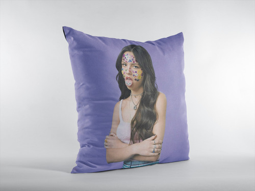 Cojin Almohada De Olivia Rodrigo Sour 45x45cm Morado Liso