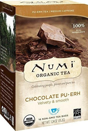 Te Chocolate Pu-erh, 16 Bolsas, Té Negro