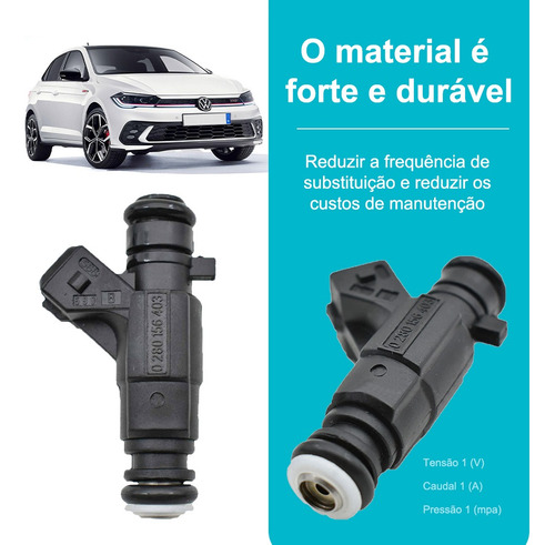 Kit 4 Bico Injetor Fox 1.6 8v Flex 2010 2011 2012 2013 2014