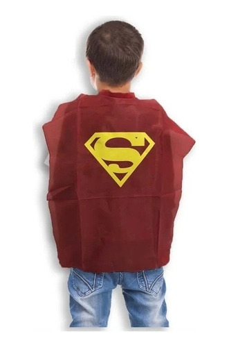 Capa De Superman Para Disfraz Niño