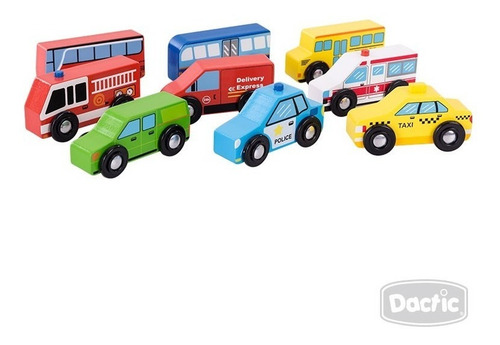 Autos De Madera (9 Unidades) /torogoz