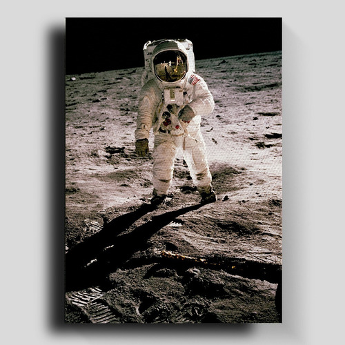 Cuadro Decorativo En Canvas Astronauta Amstrong Luna 50*60