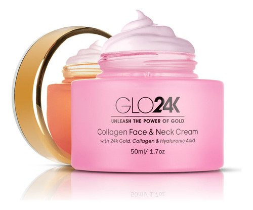 Glo24k - Crema De Colgeno Para Cara Y Cuello Con Oro De 24 Q