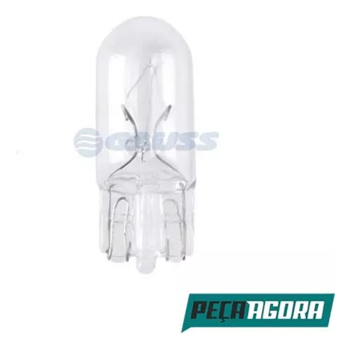 Caixa 20 Lampada Pingão Camarão 12v Volts W5 1x9,5d Branca
