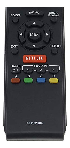 Control Remoto Para Sharp Hdtv Led Boton Wnetflix