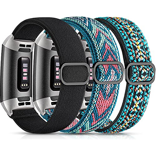 Maledan 3 Pack Banda Elástica Compatible Con Fitbit J2cr9