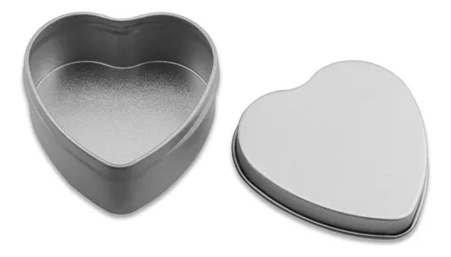 comprar 30 Latas De Metal Con Forma De Corazón, Tarros Para Velas