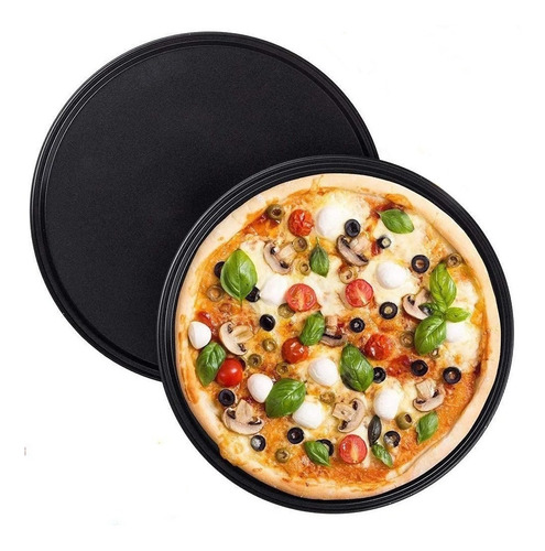Imagen 2 de 4 de Molde Pizzera De Teflon Asadera Bandeja Pizza - Sheshu Home