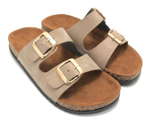 Imagen 2 de 8 de Sandalias Ojotas Moda Livianas Cómodas 2 Hebillas Sr 2054